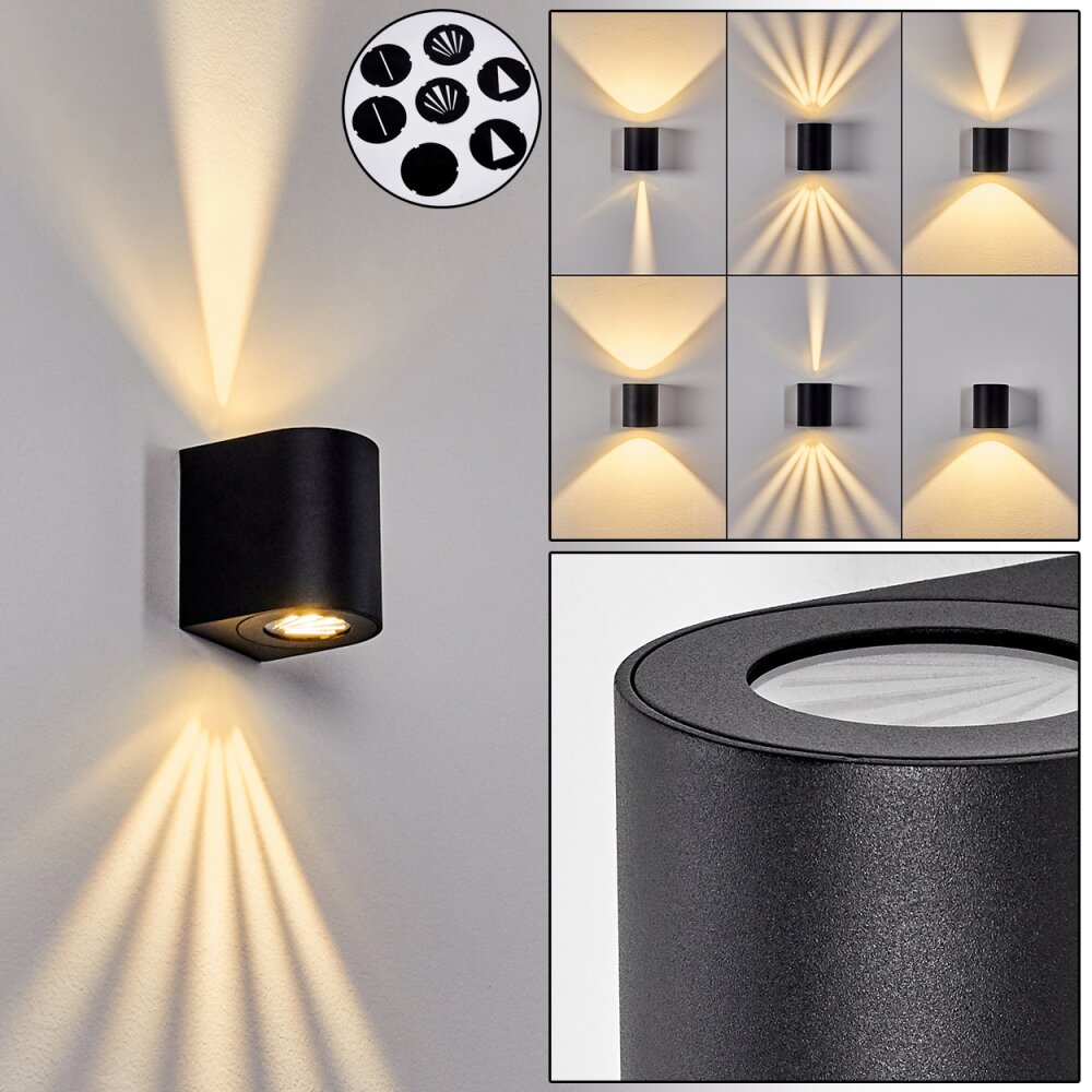 Mora Applique da esterno LED Nero, 2-Luci main product photo