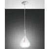 Fabas Luce Lila Lampada a Sospensione Bianco, 1-Luce