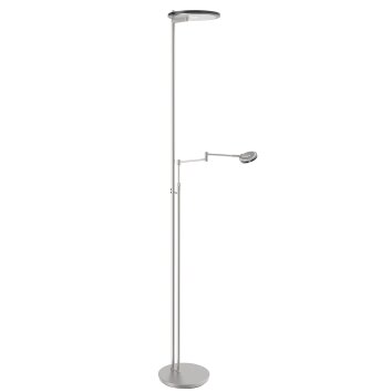 Steinhauer Turound Lampada da terra LED Acciaio satinato, 2-Luci