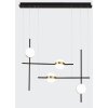 Mantra CUBA Lampadario a sospensione LED Oro, Nero, 1-Luce Mantra CUBA Lampadario a sospensione LED Oro, Nero, 1-Luce