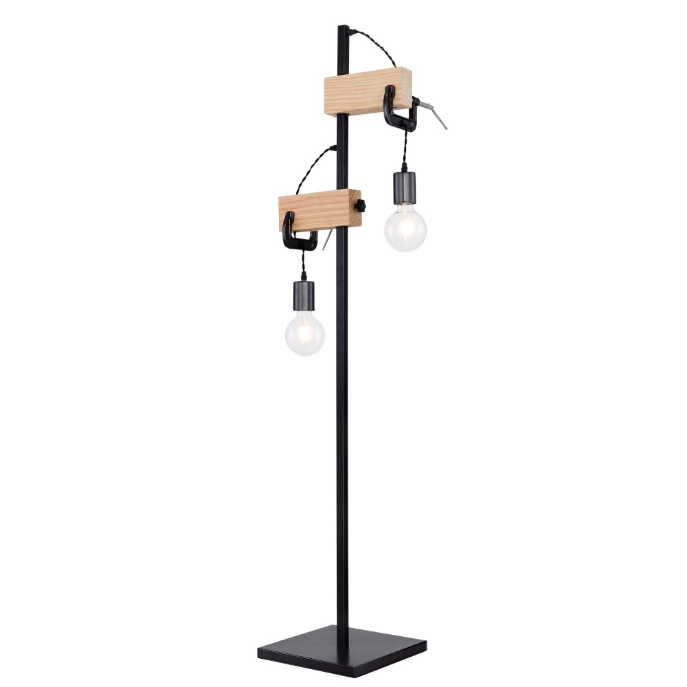 Globo LUDI Lampada da terra Nero, 2-Luci main product photo