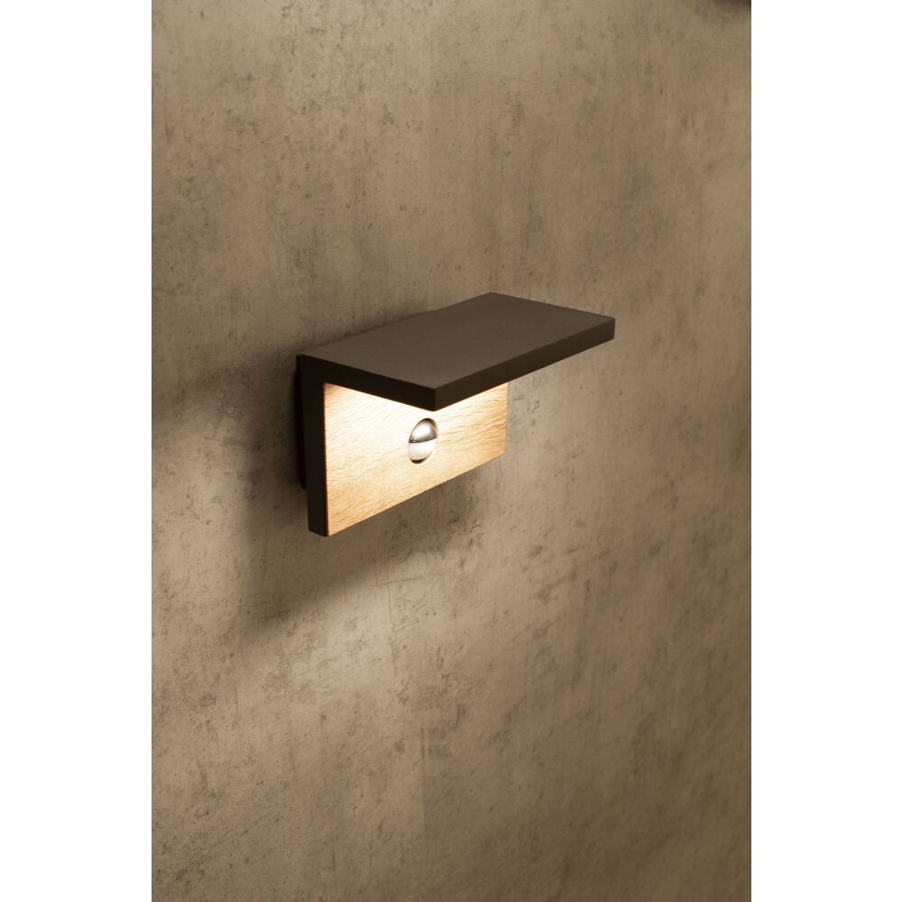 Mantra RUKA Applique da esterno LED Grigio, 1-Luce, Sensori di movimento main product photo