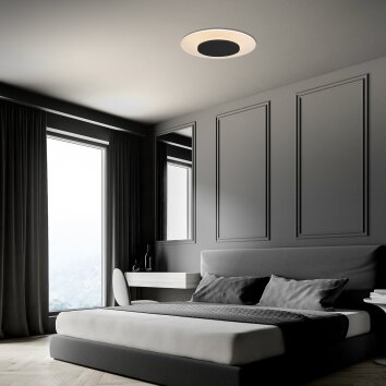 Steinhauer Lido Plafoniera LED Nero, 1-Luce