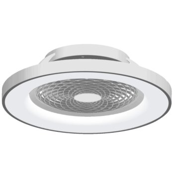 Mantra TIBET ventilatore da soffitto LED Argento, 1-Luce, Telecomando
