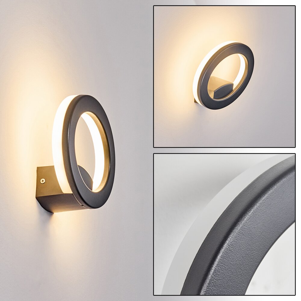 Nevis Applique LED Antracite, 1-Luce main product photo