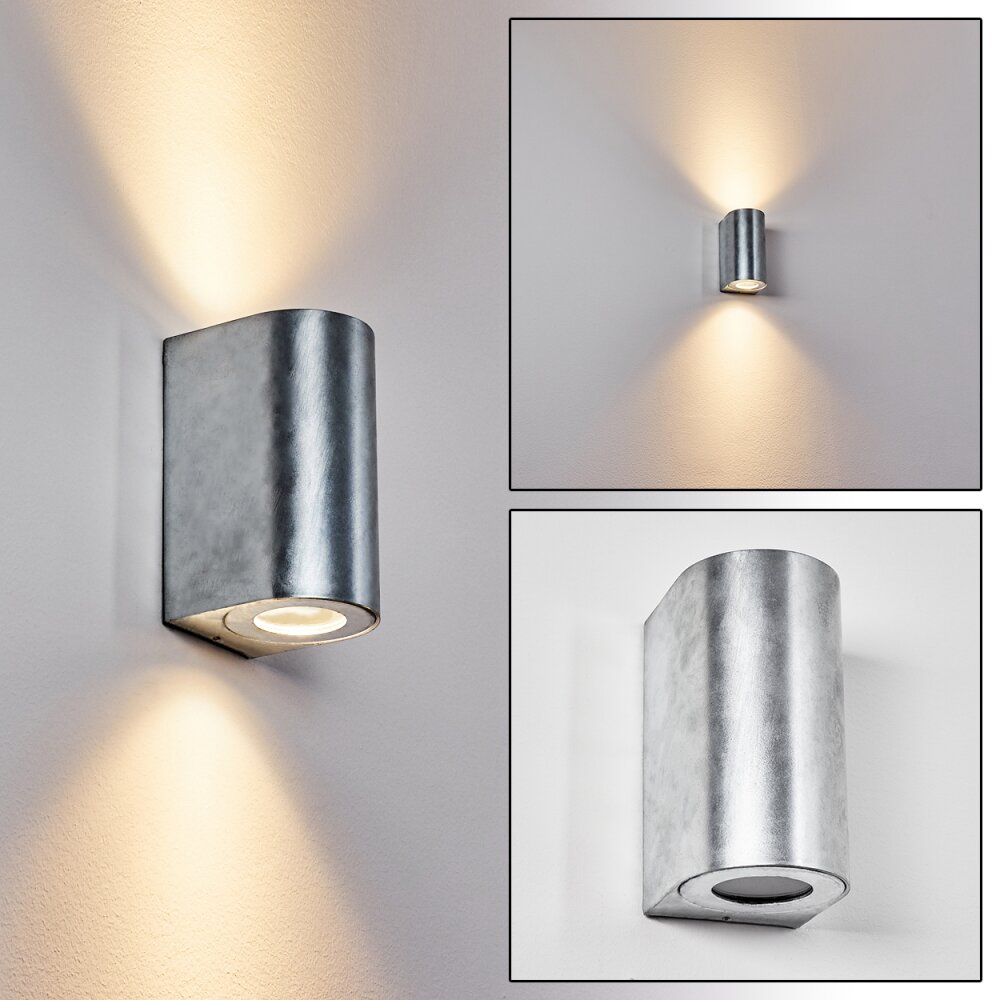 Boda Applique da esterno Argento, 2-Luci main product photo