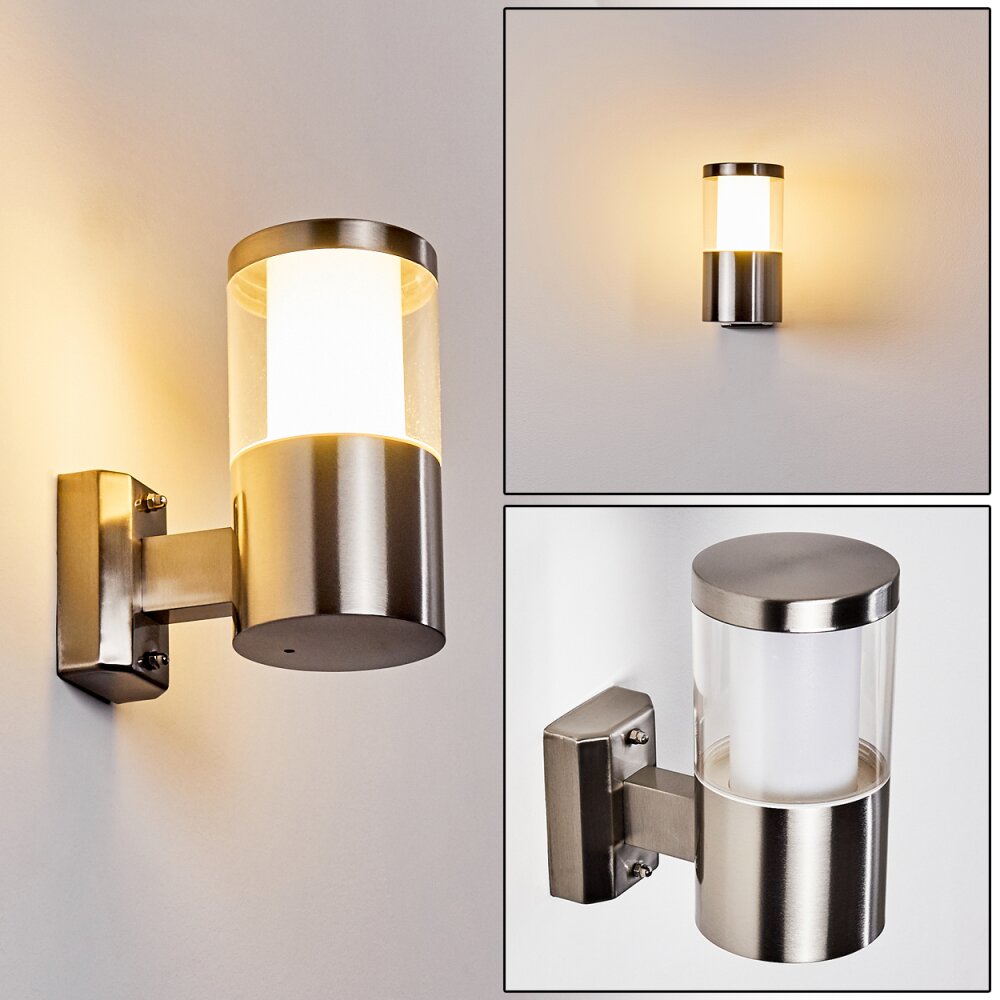 Leon Applique da esterno LED Nichel opaco, 1-Luce main product photo