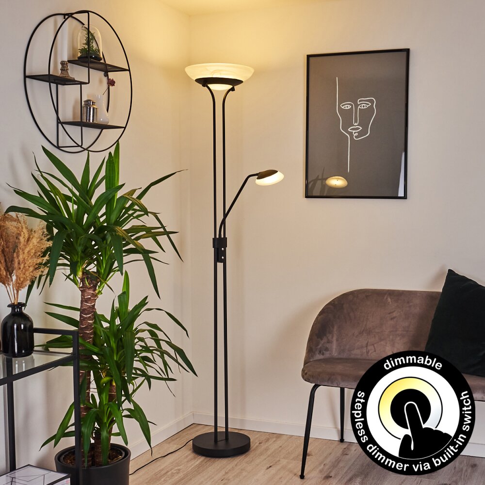 Mairoa Lampada da terra LED Nero, 2-Luci main product photo