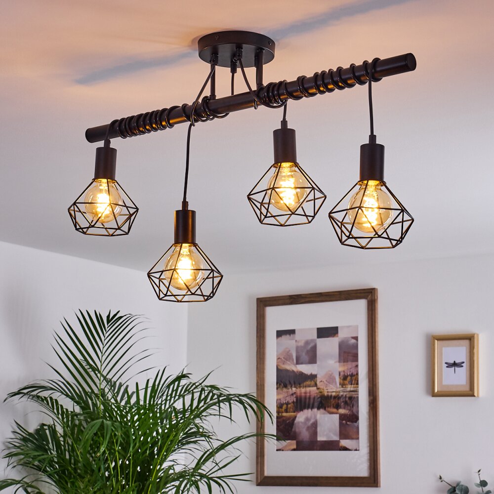 Baripada Lampada a Sospensione Nero, 4-Luci main product photo