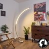 Uttorp Lampada da terra LED Argento, 1-Luce