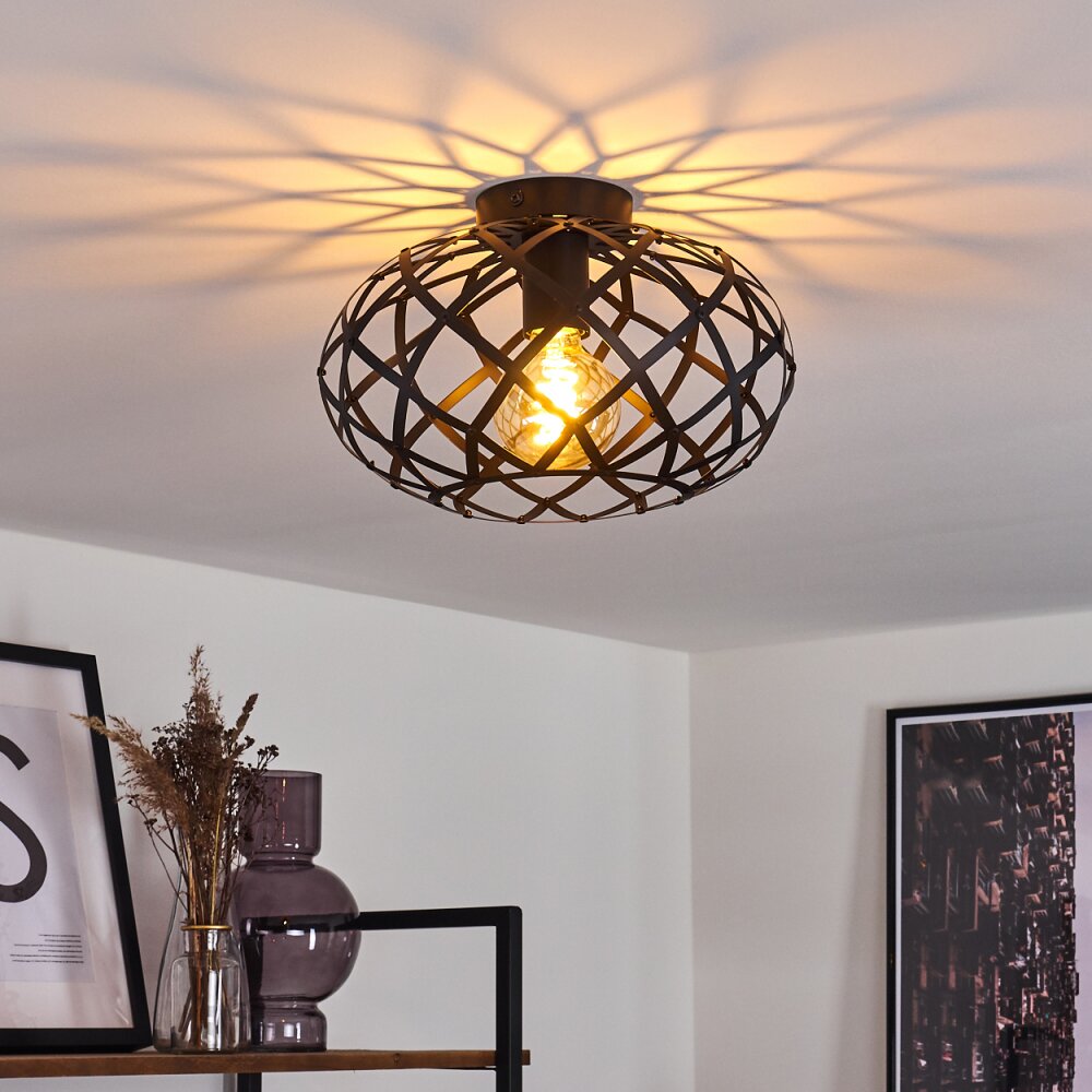 Shupá Plafoniera Nero, 1-Luce main product photo