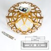 Shupá Plafoniera Oro, Ottone, 1-Luce