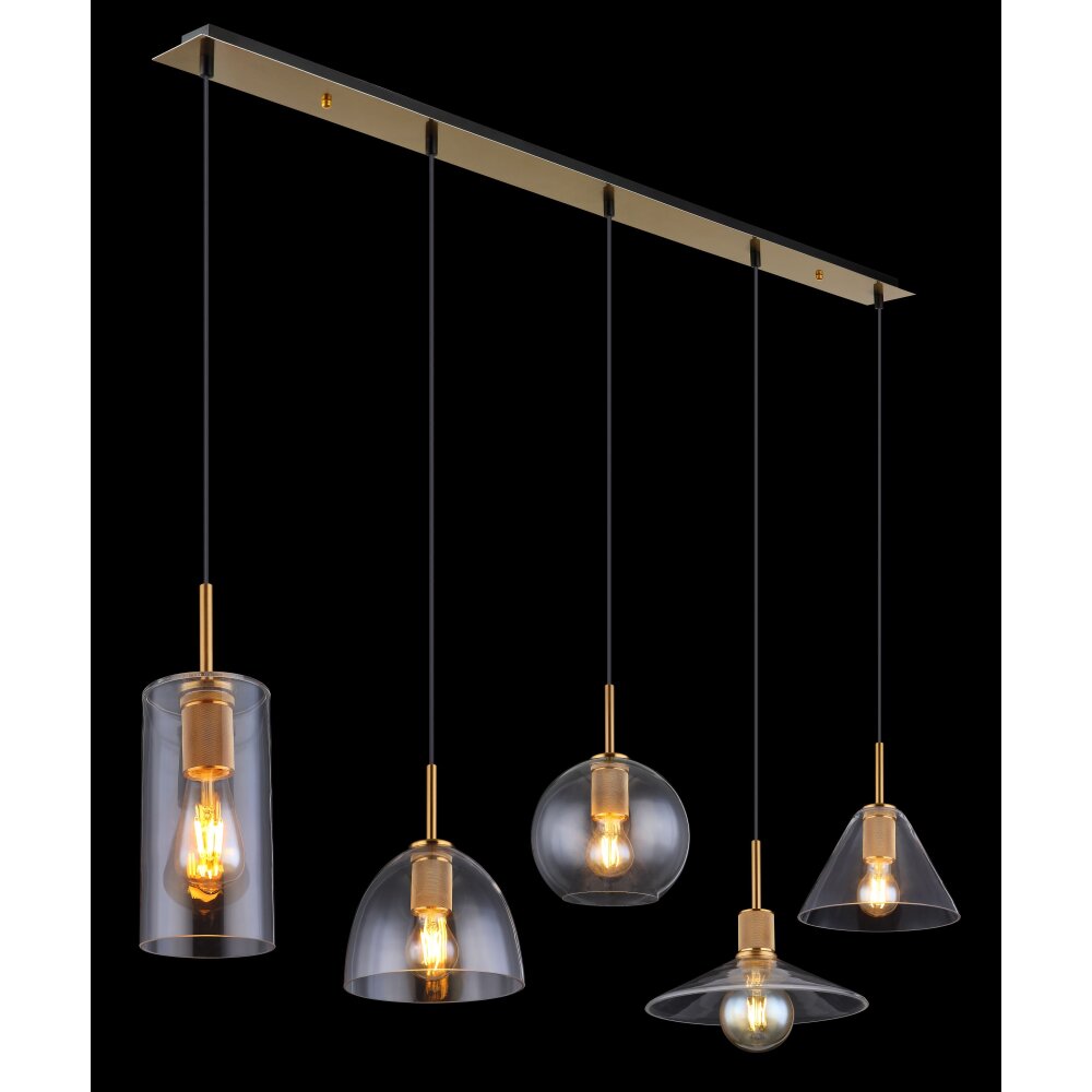 Globo ADARA Lampadario a sospensione Ottone, 5-Luci