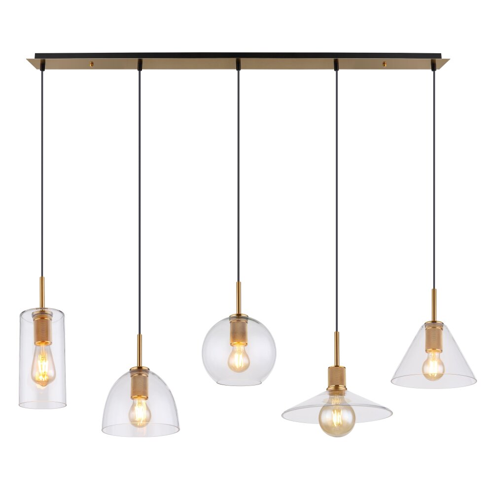 Globo ADARA Lampadario a sospensione Ottone, 5-Luci