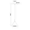 Globo ADARA Lampadario a sospensione Ottone, 1-Luce