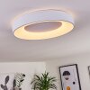 Casina Plafoniera LED Bianco, 1-Luce, Telecomando