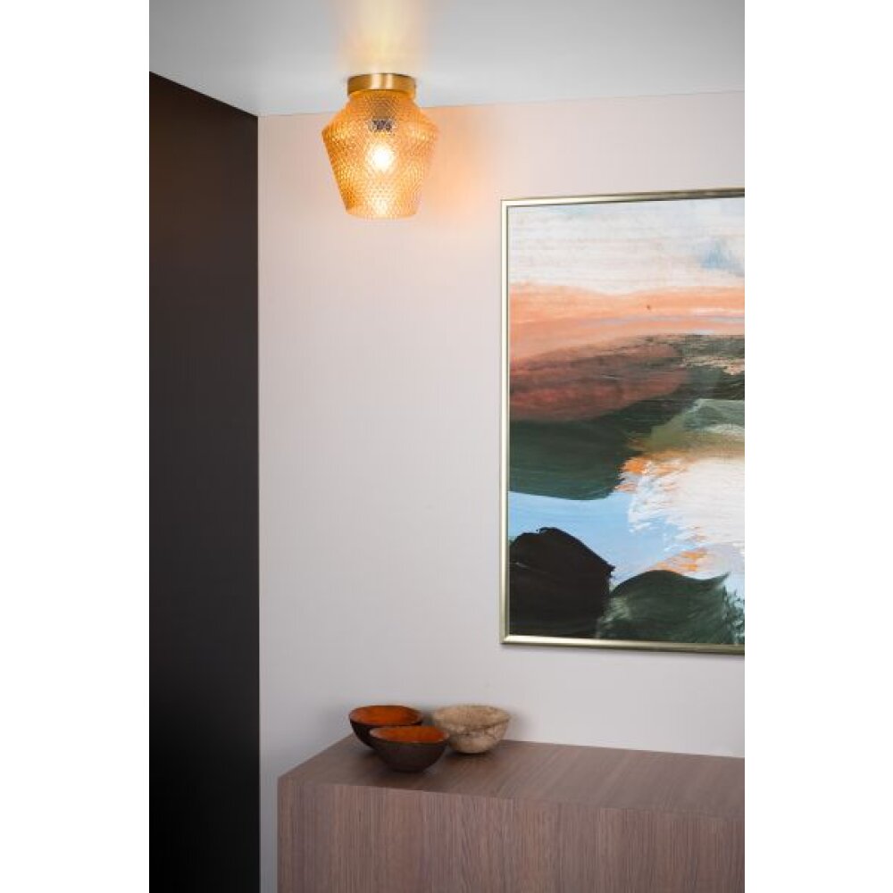 Lucide ROSALIND Plafoniera Ottone, 1-Luce main product photo