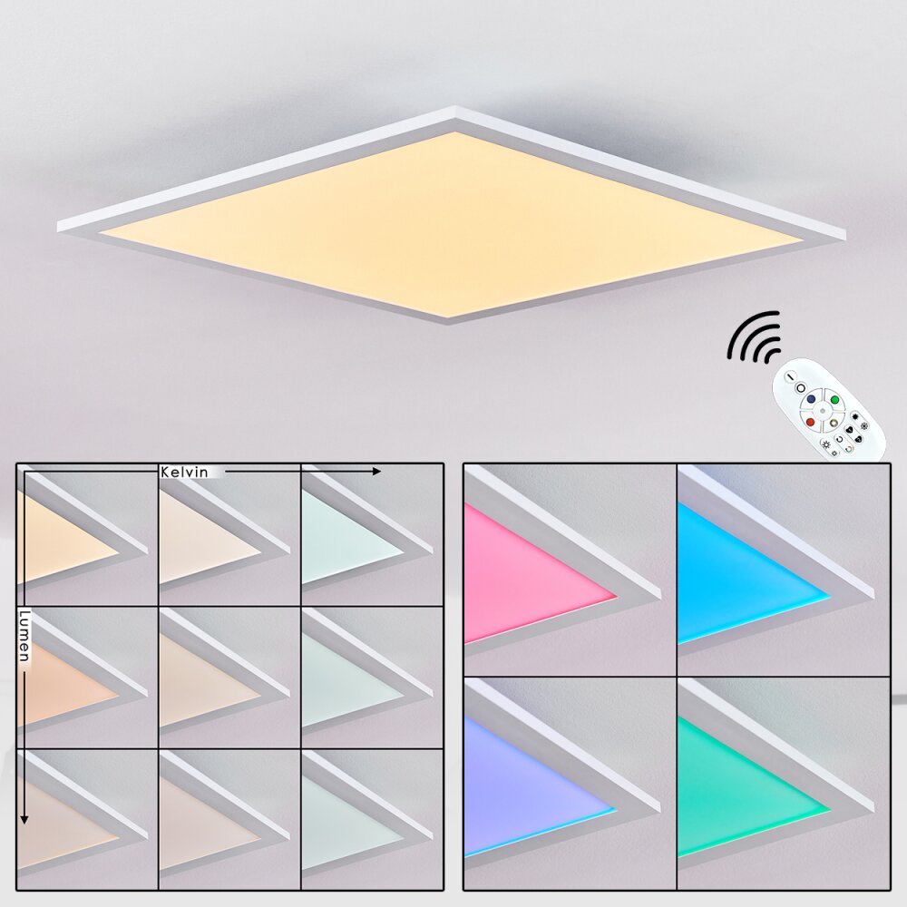 Gallitos Plafoniera LED Bianco, 1-Luce, Telecomando, Cambia colore main product photo
