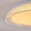 Feletto Plafoniera LED Bianco, 1-Luce, Telecomando