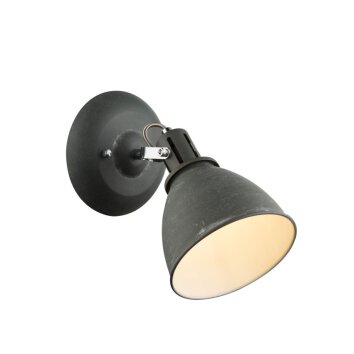 Globo Applique Grigio, 1-Luce