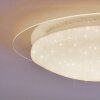 Cure Plafoniera LED Bianco, 1-Luce, Telecomando, Cambia colore