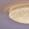 Cure Plafoniera LED Bianco, 1-Luce, Telecomando, Cambia colore