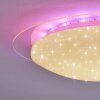 Cure Plafoniera LED Bianco, 1-Luce, Telecomando, Cambia colore