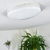 Cure Plafoniera LED Bianco, 1-Luce, Telecomando, Cambia colore