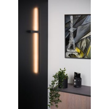 Lucide SEGIN Applique LED Nero, 1-Luce