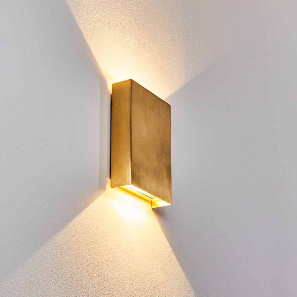 Benin Applique LED Ottone, 2-Luci