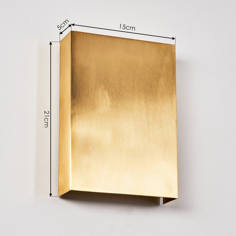 Benin Applique LED Ottone, 2-Luci