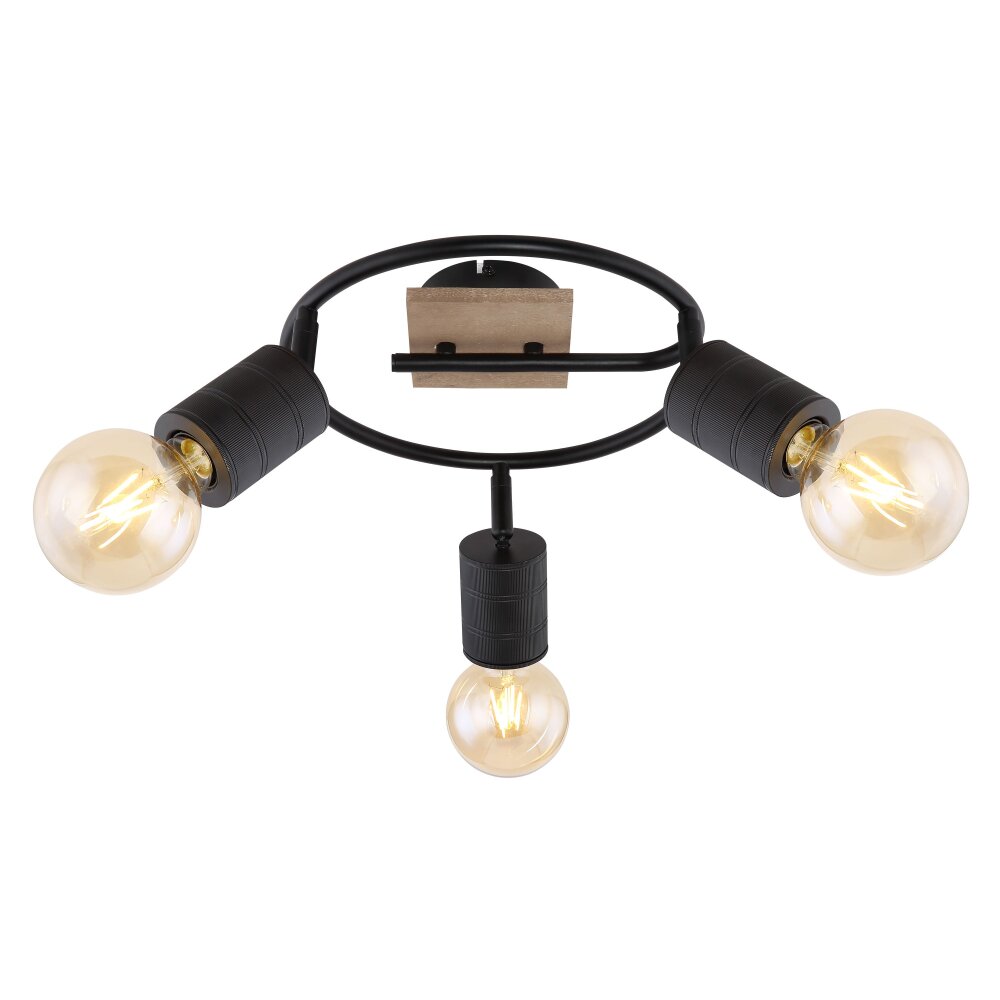 Globo JOSELLA faretto Legno scuro, 3-Luci main product photo