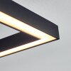 Cavareno Plafoniera LED Nero, 1-Luce