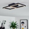 Cavareno Plafoniera LED Nero, 1-Luce