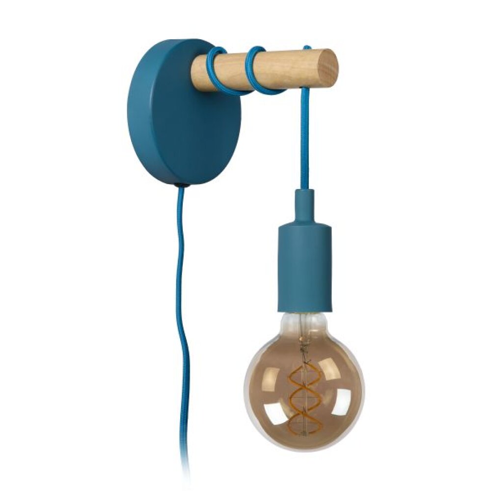 Lucide Pola Applique Blu, Legno chiaro, 1-Luce main product photo