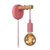 Lucide Pola Applique Legno scuro, Fucsia, 1-Luce