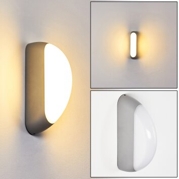 Arvier Applique da esterno LED Grigio, 1-Luce