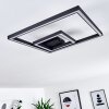 Cavareno Plafoniera LED Nero, 1-Luce