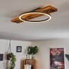 Pompu Plafoniera LED Legno scuro, Nero, 1-Luce