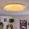 Fondaco Plafoniera LED Bianco, 1-Luce, Telecomando, Cambia colore