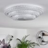 Roseto Plafoniera LED Trasparente, chiaro, Bianco, 1-Luce, Telecomando