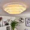 Roseto Plafoniera LED Trasparente, chiaro, Bianco, 1-Luce, Telecomando