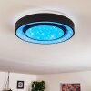 Grimacco Plafoniera LED Nero, 1-Luce, Cambia colore