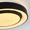 Grimacco Plafoniera LED Nero, 1-Luce, Cambia colore