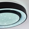 Grimacco Plafoniera LED Nero, 1-Luce, Cambia colore