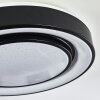 Grimacco Plafoniera LED Nero, 1-Luce, Cambia colore