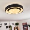 Grimacco Plafoniera LED Nero, 1-Luce, Cambia colore