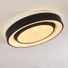 Grimacco Plafoniera LED Nero, 1-Luce, Cambia colore