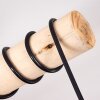 Gondo Plafoniera Legno chiaro, Nero, 4-Luci