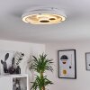 Fitili Plafoniera LED Bianco, 1-Luce, Telecomando